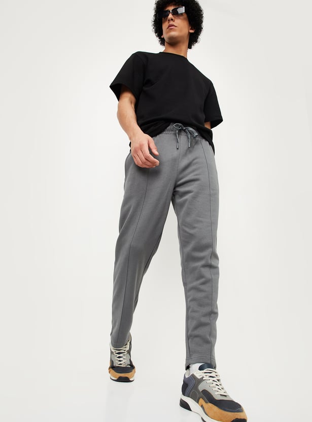 Men Solid Track Pants