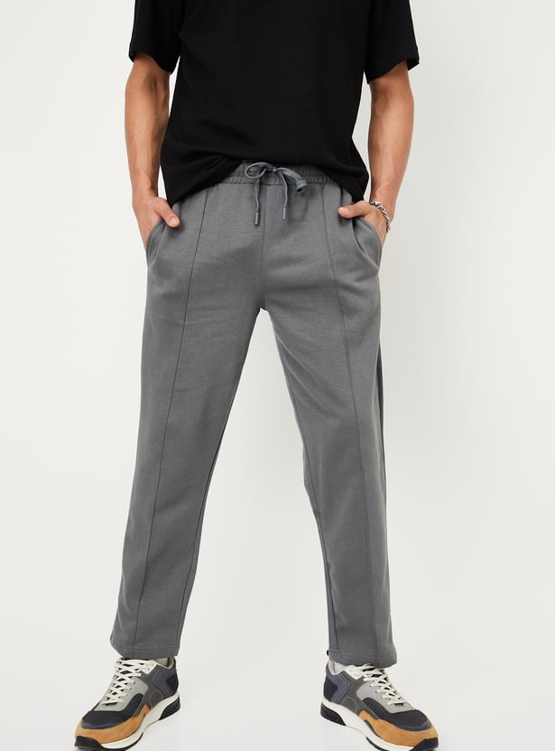 Men Solid Track Pants