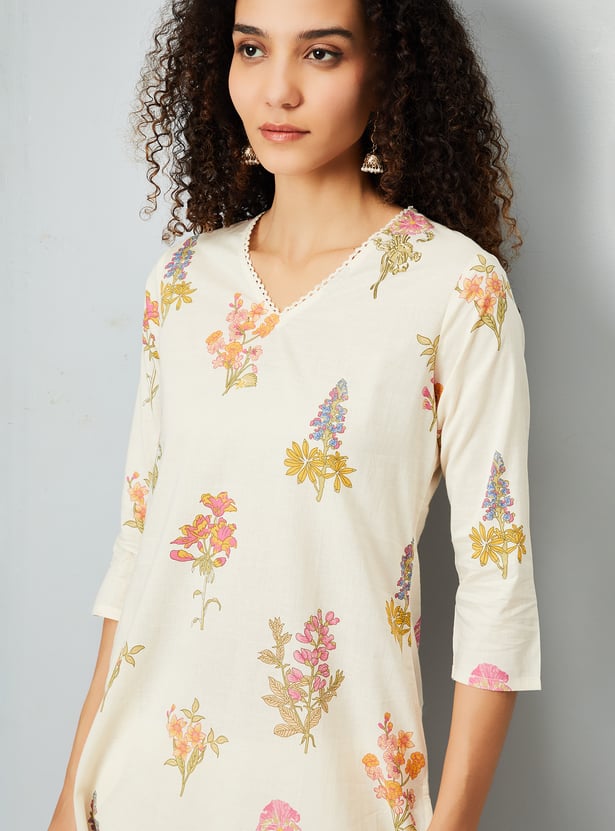 Women Printed Straight Kurta
