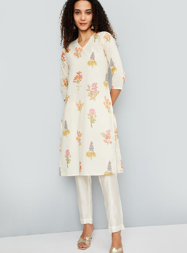 Women Printed Straight Kurta