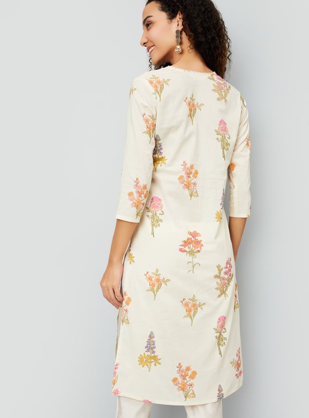 Women Printed Straight Kurta