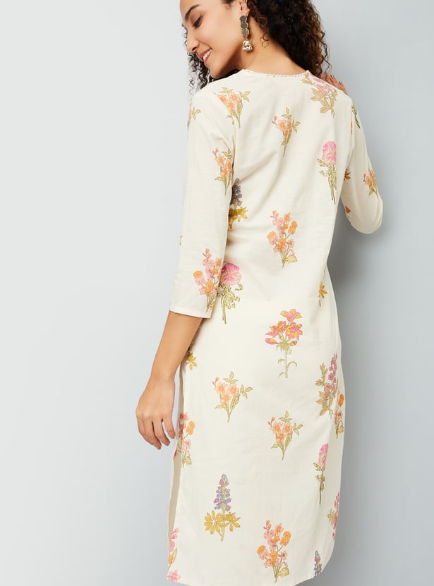 Women Printed Straight Kurta