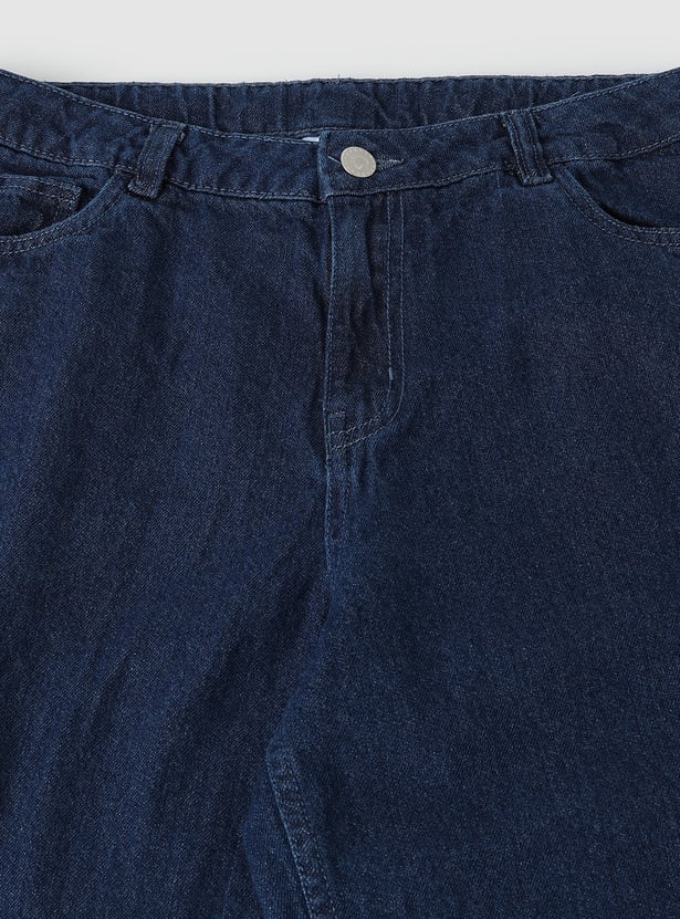Girls Solid Slim Fit Jeans