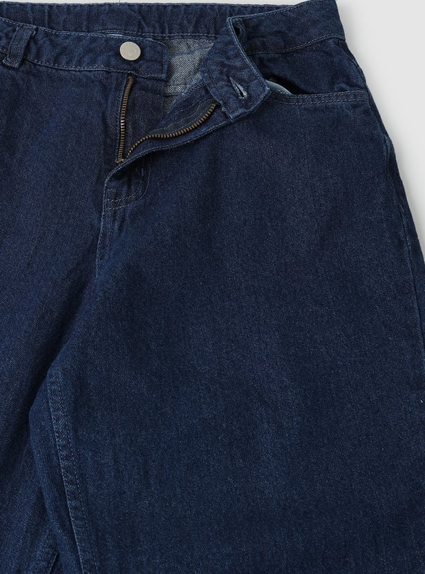 Girls Solid Slim Fit Jeans