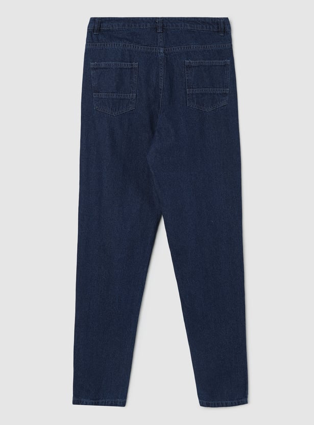 Girls Solid Slim Fit Jeans