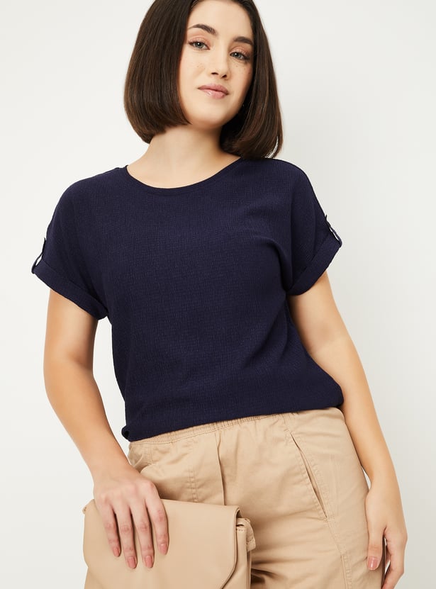 Buy Women Textured Top Online at just Rs. 299.0