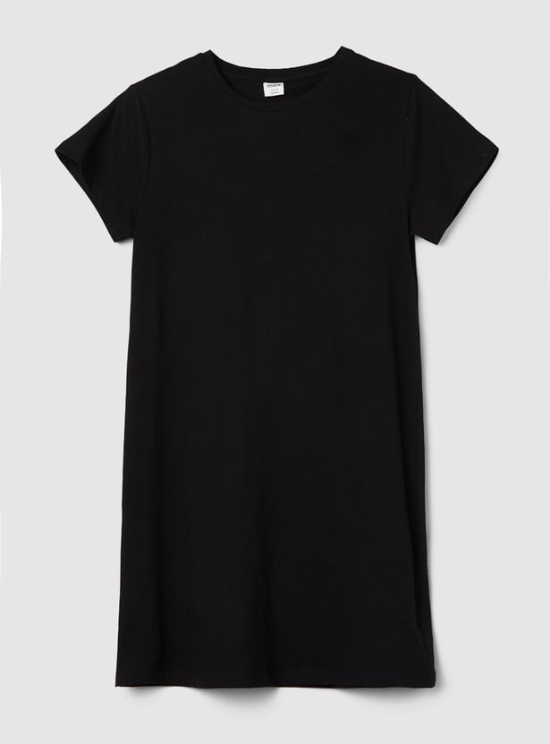 Girls Animal Print Dress with T-shirt