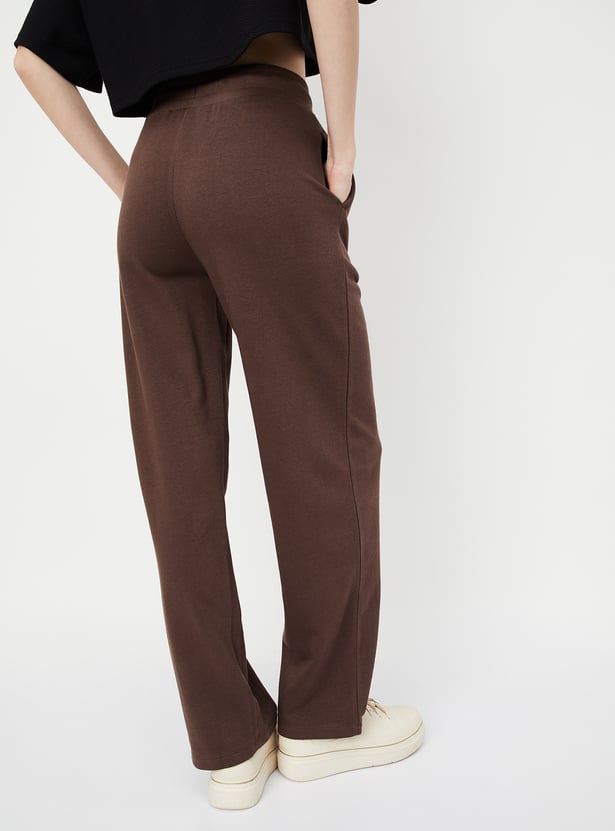 Women Solid Athleisure Track Pants