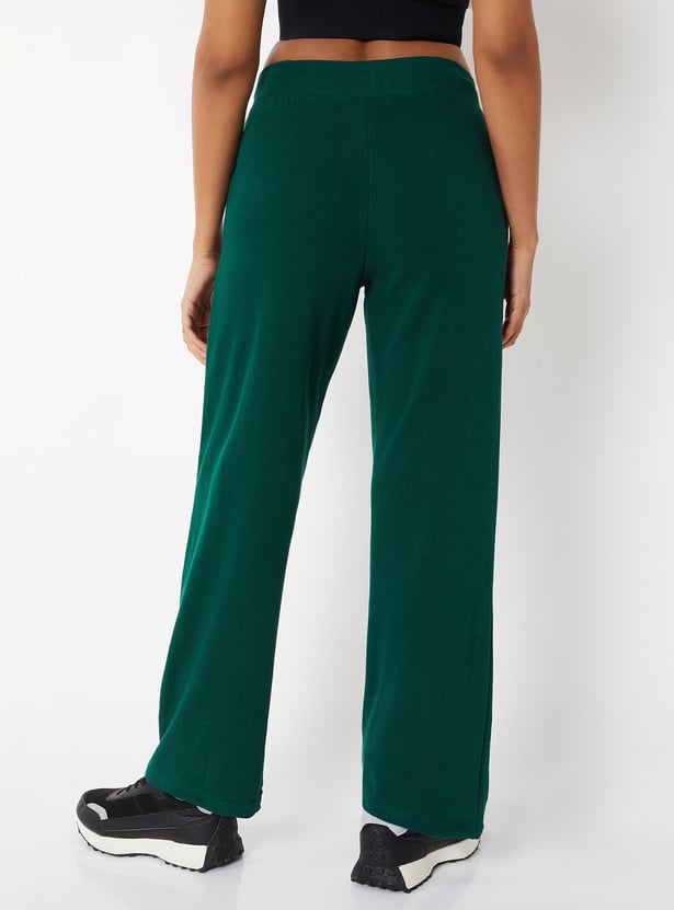 Women Solid Athleisure Track Pants
