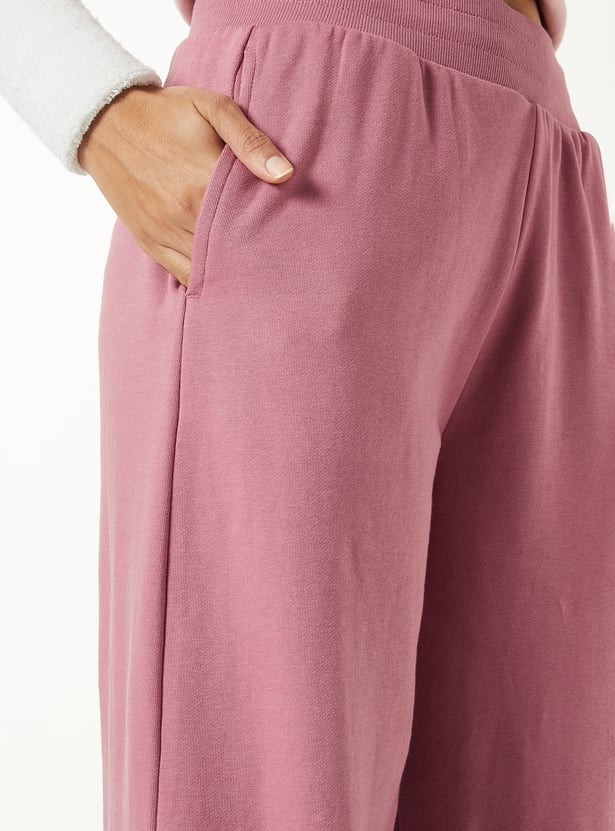 Women Solid Athleisure Track Pants