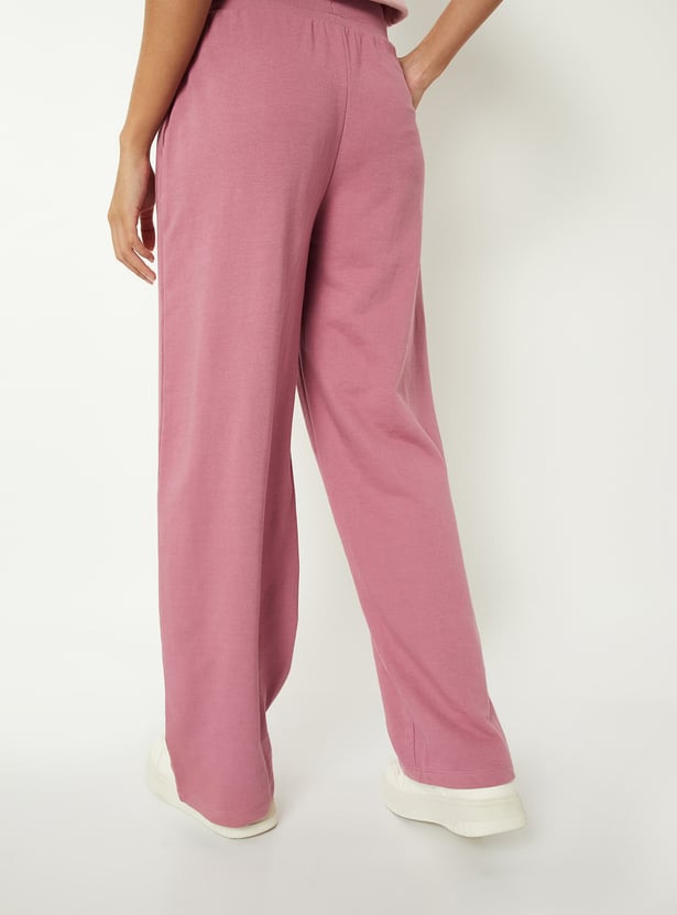 Women Solid Athleisure Track Pants