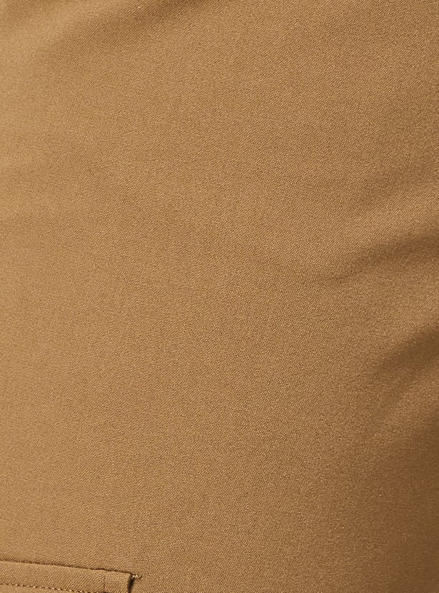 Women Solid Cargo Trousers