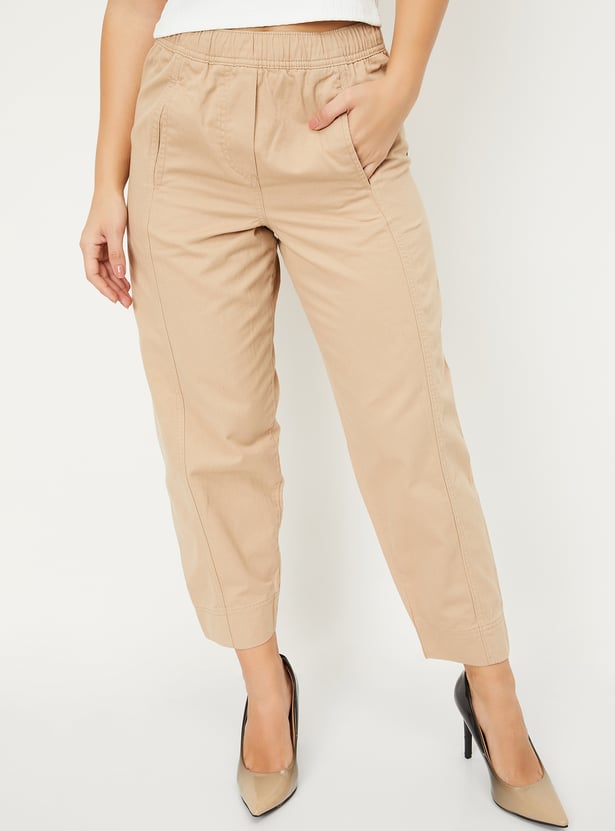 Women Solid Trousers