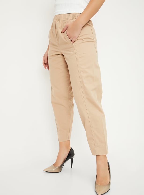 Women Solid Trousers