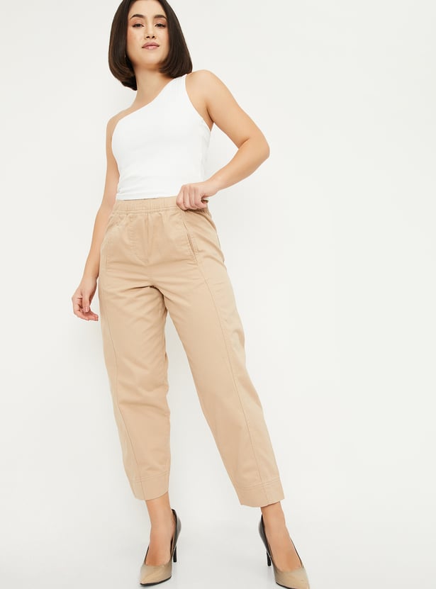Women Solid Trousers