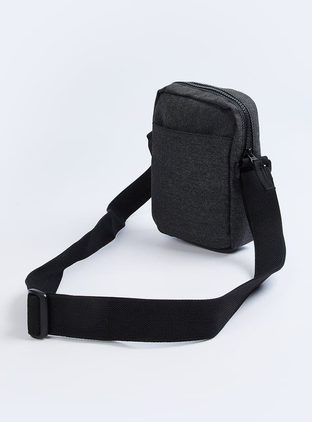 Men Textured Crossbody Bag