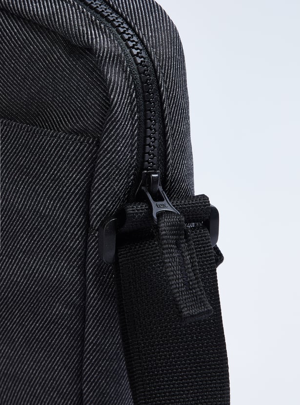 Men Textured Crossbody Bag