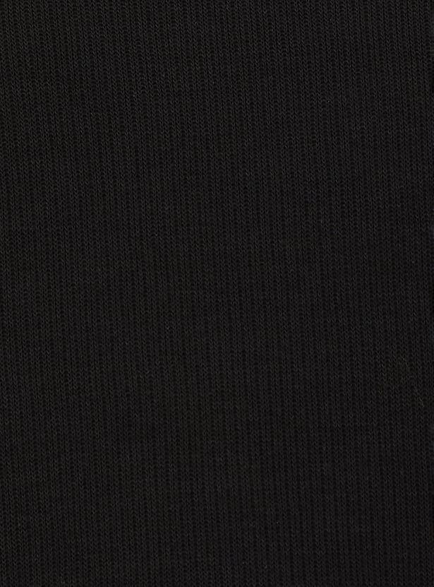 Men Ribbed Johnny Collar Polo T-shirt