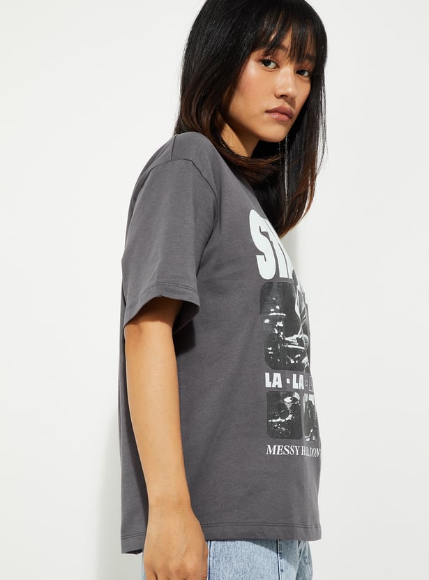 URB_N Women Relaxed Fit Graphic T-shirt
