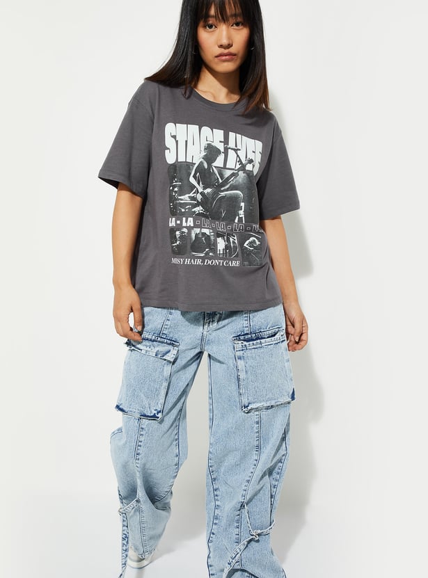 URB_N Women Relaxed Fit Graphic T-shirt