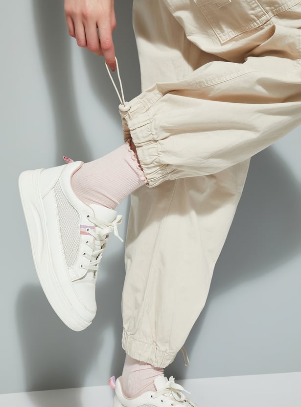 ALAYA F x URB_N Women Solid Parachute Pants