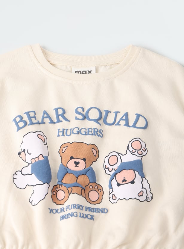 Girls Printed T-shirt with Shorts