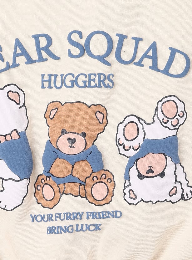 Girls Printed T-shirt with Shorts