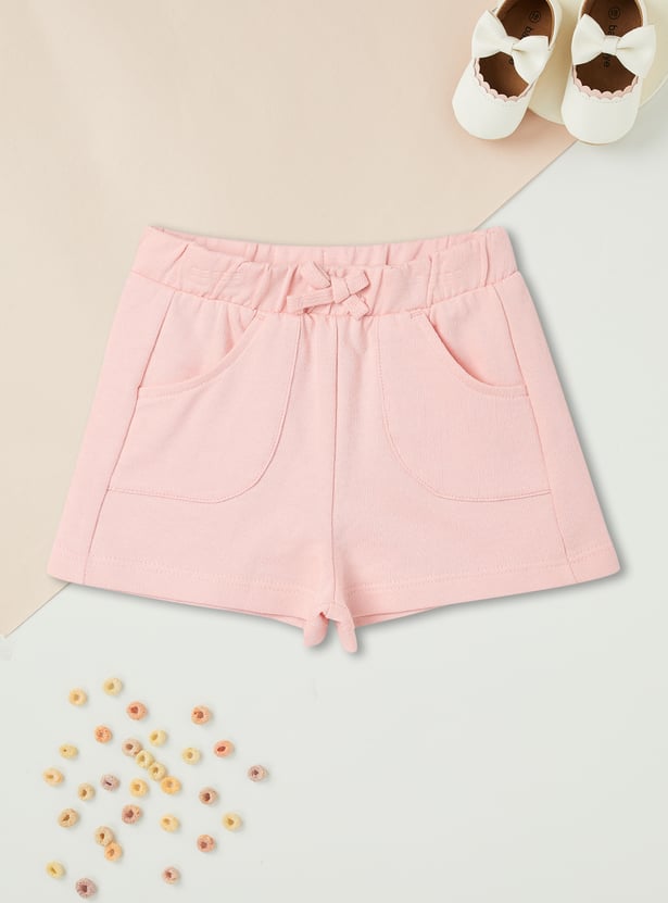 Girls Printed T-shirt with Shorts