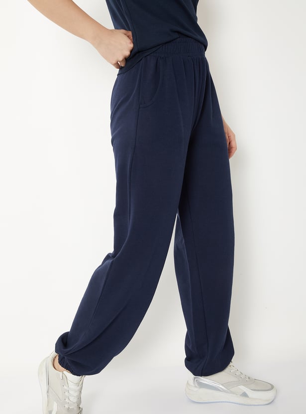 Women Solid Athleisure Joggers