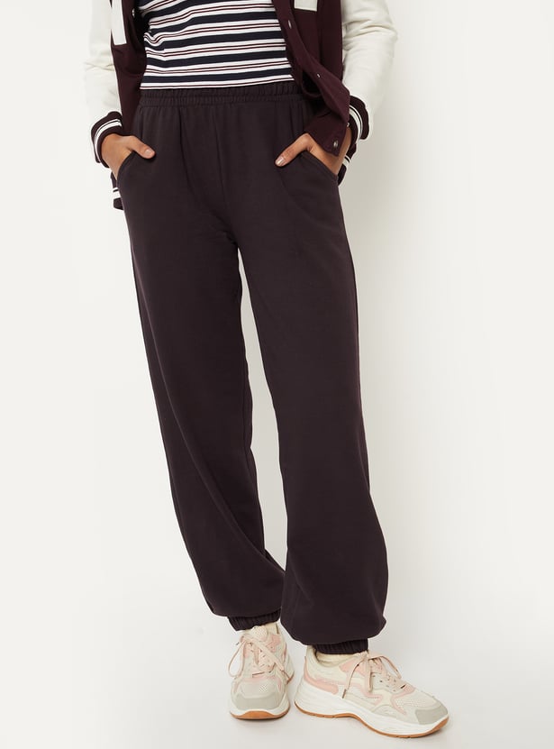 Women Solid Athleisure Joggers