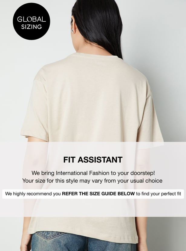 Women Printed Oversized T-shirt