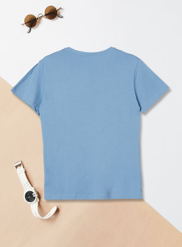 Boys Typographic Printed T-shirt