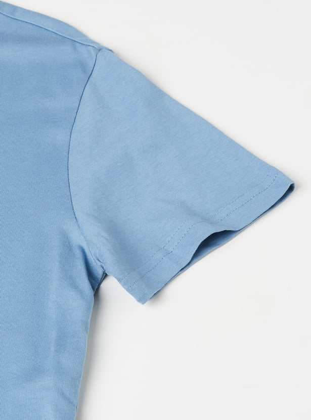 Boys Typographic Printed T-shirt