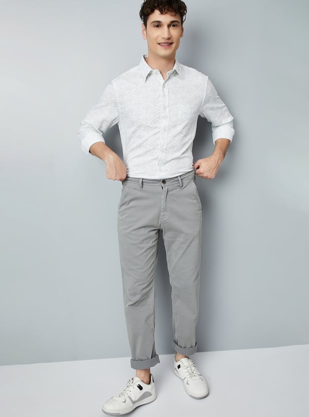 Men Printed Slim Fit Shirt