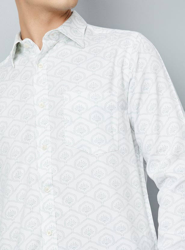 Men Printed Slim Fit Shirt