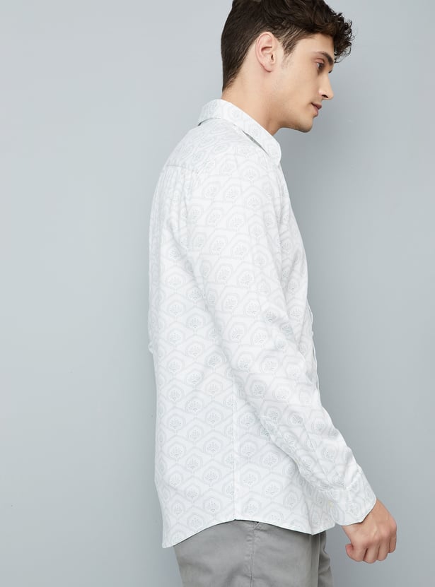 Men Printed Slim Fit Shirt