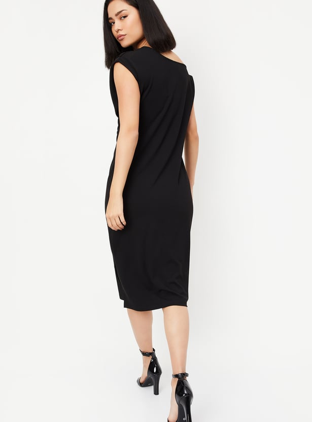 Women Solid Bodycon Dress