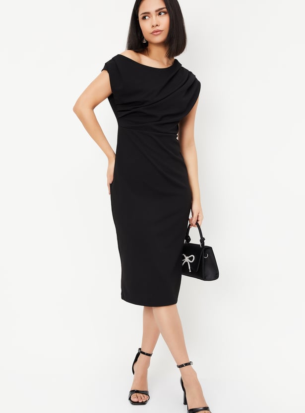Women Solid Bodycon Dress