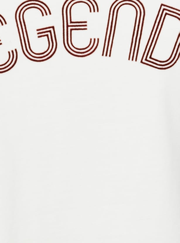 Men Shoulder Striped Oversized Sports T-shirt