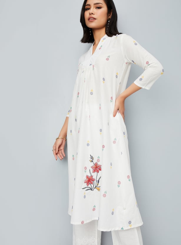 Kalki x Max Women Printed A-line Kurta