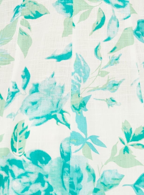 Women Printed Kalidar Kurta Set