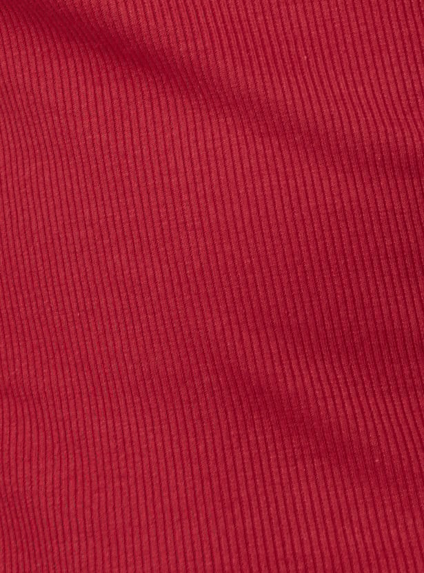 Women Snow White Ribbed Tank Top