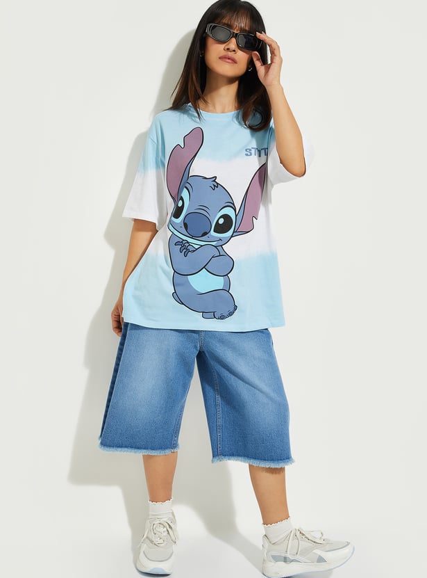 URB_N Women Stitch Printed T-shirt