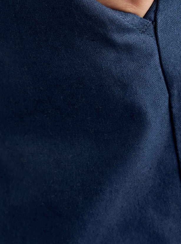 Boys Solid Cargo Joggers