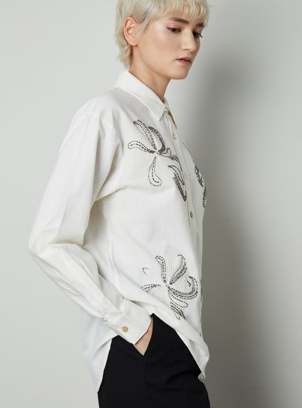 Women Embellished Shirt
