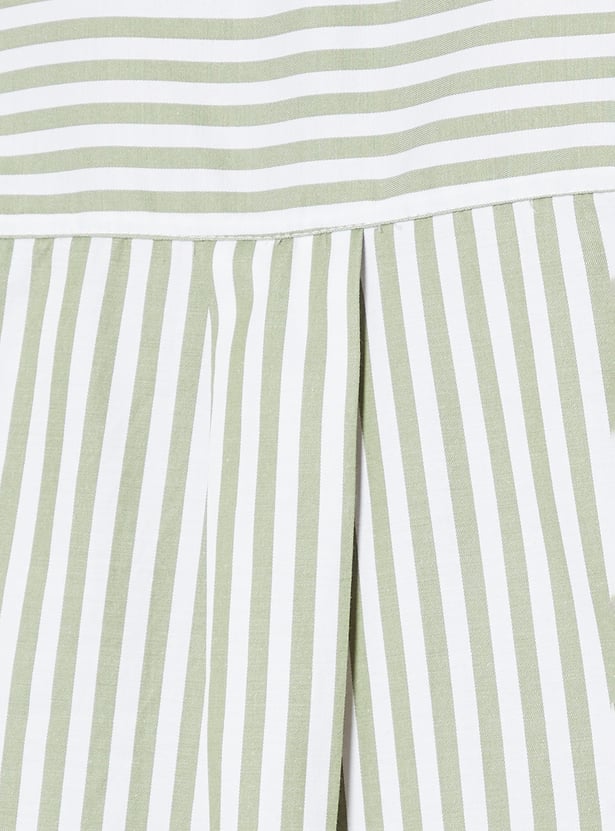 Women Striped Oversized Shirt