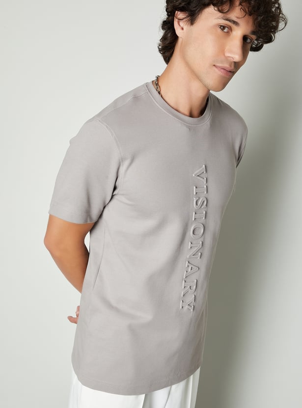 Men Embossed T-shirt