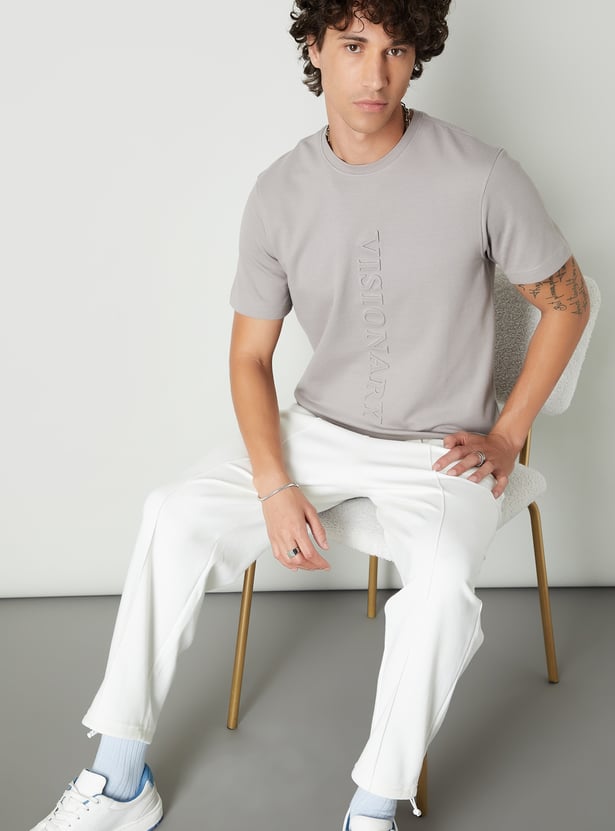 Men Embossed T-shirt