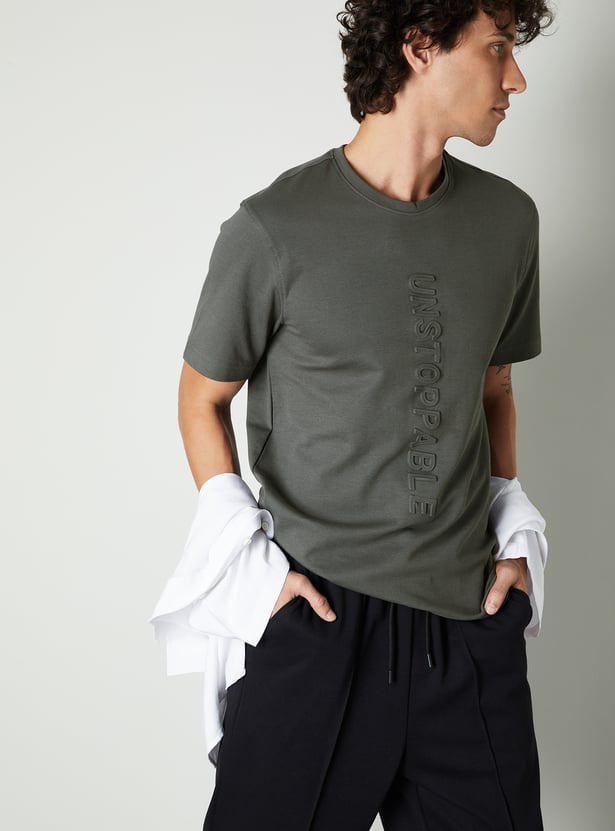 Men Embossed T-shirt