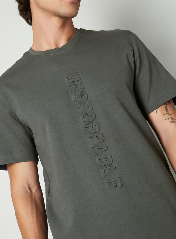 Men Embossed T-shirt